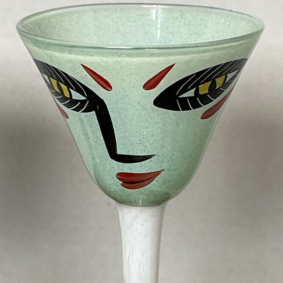 Pair Of Ulrica Hydman-Vallien Kosta Boda Open Minds Martini Glasses Goblet EUC - Picture 9 of 16